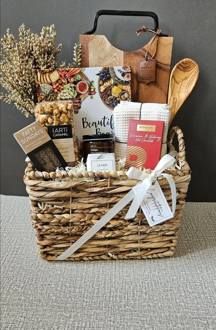 a basket filled with lots of different items