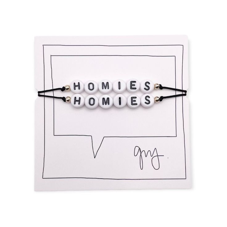 "HOMIES // letter bead friendship bracelets with high quality 14k gold filled, rose gold filled or .925 sterling silver accent beads on an adjustable premium nylon cord * SIZING * COLORS * DETAILS  * BRACELET CARE *  - (2) x \"HOMIES\" bracelets [1 PACK] - Adjustable. - One size fits all.  - Black, Gray, Red Velvet, Coral, Satin Pink, Purple, Caribbean Blue, Navy, Seafoam Green, Mint, Wood, Vanilla, Peach, Neon Yellow, Hot Pink, Rainbow - Letter beads measure 7mm x 3mm.  - Gold filled, rose gold Bead Friendship Bracelets, Bestie Bracelets, Bead Friendship Bracelet, Bracelet Bff, Bff Bracelet, Best Friend Bracelet, Friend Bracelet, Bff Bracelets, Best Friend Bracelets