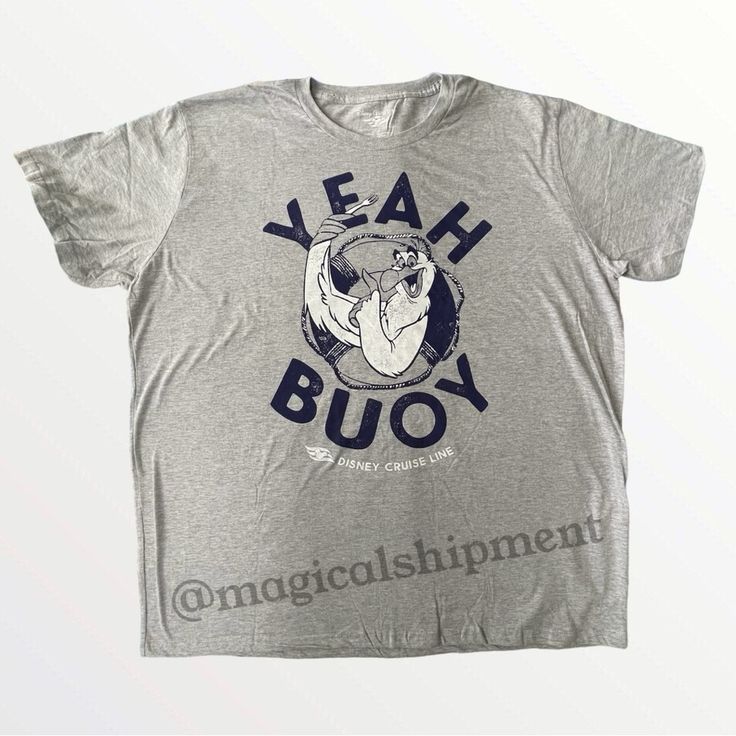 Brand New With Tag! Size: Adult 3xl -- Disney Parks - Disney Cruise Line (Dcl) "Yeah Buoy" Shirt For Adults. Product Details: Unisex Sizing 90% Cotton / 10% Polyester Mickey Mouse Shirts, Cruise Shirt, Star Wars Tshirt, Cruise Line, Disney Shirt, Disney Cruise Line, Vintage Mickey, Disney Winnie The Pooh, Disney Cruise