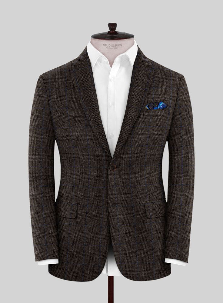 If you want to look stylish and luxurious, our Caccioppoli Lenana Glen Brown Wool Jacket is the one that elevates your formal events to perfection. Tailored with a pure wool fabric, our jacket has a lush finish that drapes amazingly well and keeps you comfortable throughout the day. In addition, our jacket has a captivating checks pattern that highlights a well-built physique with fantastic detailing. So grab this piece that quickly transforms casual wear into grand celebratory couture. 
 
 Look Luxury Tweed Blazer With Lapel Collar, Luxury Tweed Blazer For Business Casual, Elegant Long Sleeve Wool Tweed Jacket, Elegant Outerwear With Suit Collar For Semi-formal Occasions, Elegant Tweed Sport Coat With Suit Collar, Elegant Tweed Sport Coat With Lapel Collar, Luxury Tweed Sport Coat With Notch Lapel, Luxury Single Breasted Tweed Sport Coat, Luxury Long Sleeve Tweed Blazer