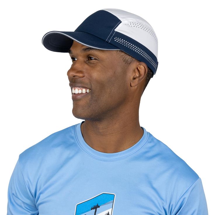 PRICES MAY VARY. RECYCLED MATERIALS — This men’s running hat is crafted using REPREVE fabric, which is made from recycled plastic water bottles. This approach not only helps reduce impact on the planet, but also offers high-quality, durable running hats for men. Ideal for the conscious consumer, these tennis hats for men combine style, comfort, and a commitment to reducing plastic waste in one smart design. REFLECTIVE ACCENTS — Stay visible and safe during your runs with silver reflective accent White Breathable Baseball Cap For Outdoor Activities, Sporty Adjustable Hat With Ventilation, Breathable Mesh Six-panel Snapback Hat For Sports, White Breathable Snapback Hat For Outdoor Activities, Sporty Hat With Breathable Mesh And Curved Brim, Sporty Hat With Curved Brim And Breathable Mesh, Functional Breathable Snapback Visor Hat, Sporty White Hat With Breathable Mesh, Moisture-wicking Six-panel Hats For Sports Events