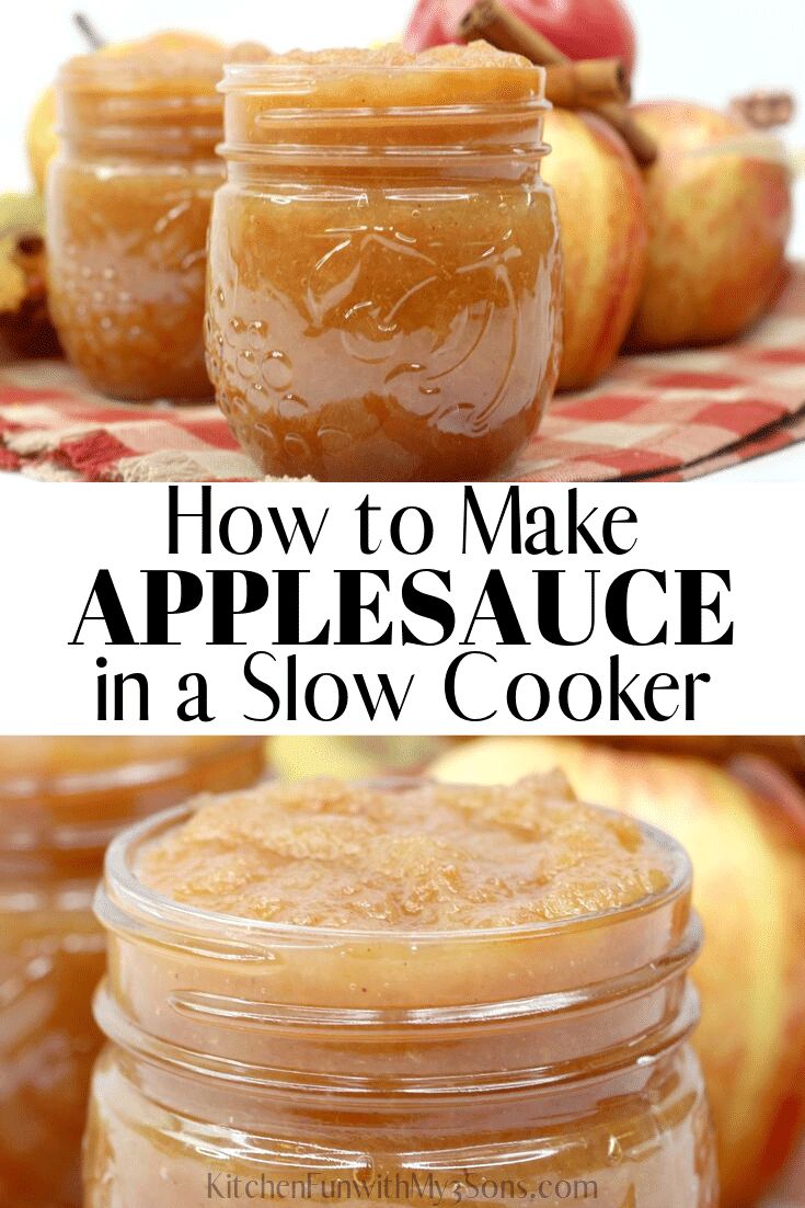 how to make applesauce in a slow cooker is so easy and delicious