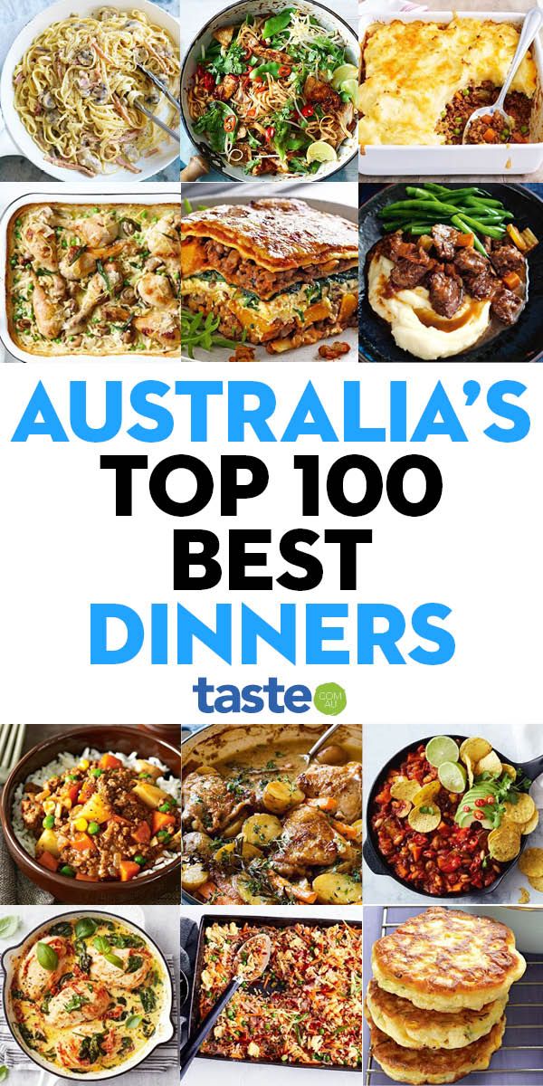 australia's top 100 best diners taste magazine cover with images of different dishes