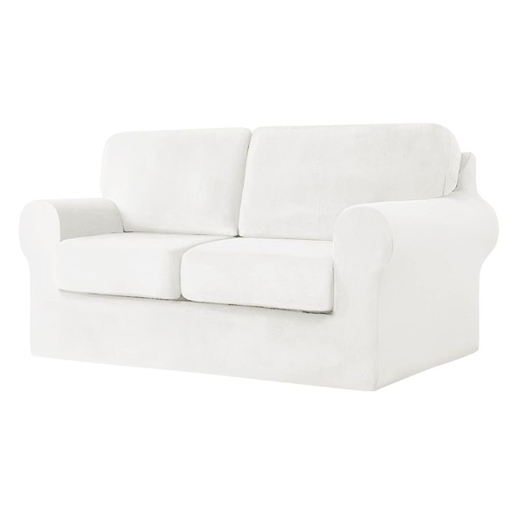 a white couch on a white background