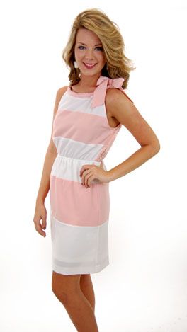 dress Pink Stretch Dress For Casual Wear, Pink Stretch Dresses For Casual Wear, Pink Stretch Dress For Dress Down Occasions, Pink Tie-back Dress For Day Out, Pink Tie Back Dress For Day Out, Pink Dress With Tie Back For Day Out, Cute Pink Stretch Dresses, Cute Stretch Pink Dress, Cute Tie-back Dress For Day Out