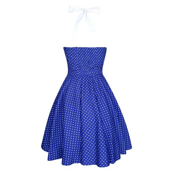 Blue Polka Dot Dress Rockabilly Dress Pinup Dress Vintage Style 50s Dress Retro Dress Nautical Sailo Polka Dot Dress Vintage, Blue Vintage Dress, 50s Prom, Vintage Dress Blue, Pinup Dress, Blue Polka Dot Dress, Homecoming Dresses Long, Sailor Dress, Dress Retro