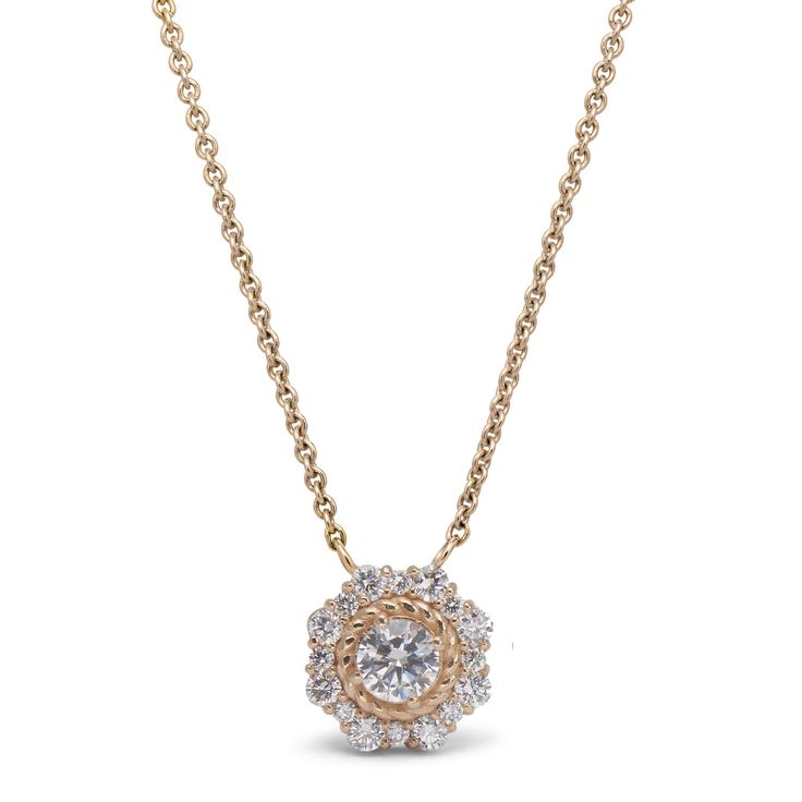 The Ava Diamond Flower Pendant in 14K Yellow Gold is A Classic, Feminine Pendant. This Pendant Looks Amazing On Its Own or Can Be Layered. The Perfect Alternative to a Solitaire Diamond Pendant, But With a Unique Yet Classic Twist. Yellow Gold Diamond Necklace With Brilliant Flower Cut, Gold Diamond Necklace With Brilliant Cut In Flower Shape, Gold Flower Shaped Necklace With Brilliant Cut, Gold Flower Pendant Jewelry With Prong Setting, Gold Brilliant Cut Flower Shape Necklace, Gold Necklaces With Brilliant Cut In Flower Shape, Formal Yellow Gold Flower Pendant Necklace, Yellow Gold Flower Pendant Jewelry With Prong Setting, Luxury Flower Shaped Jewelry With Halo Setting