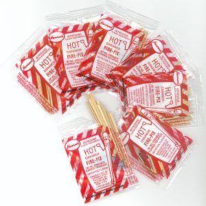 there are candy canes in bags with words on them that say, who remembers these?