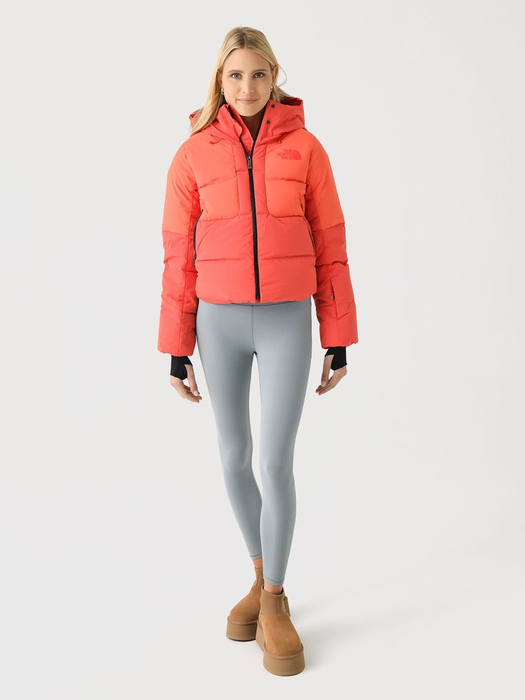 DESCRIPTION:The North Face Cold Spell Cropped Down Jacket is a warm and comfortable piece perfect for cold-weather activities. It features a combination of down and synthetic insulation, a removable powder skirt, and a helmet-friendly hood.FEATURES:Attached, Adjustable, Helmet-Compatible HoodStretch Knit Wrist GaitersUnderarm VentilationSide Zip PocketsInterior PocketsRemovable Powder Skirt with Gripper ElasticDrawcord HemWater-Repellent FinishInsulation: 550-Fill Goose Down, Heatseeker™ EcoShel Cold Weather Activities, Weather Activities, Fiery Red, Saint Bernard, North Face Women, Down Jacket, Repellent, Cold Weather, North Face