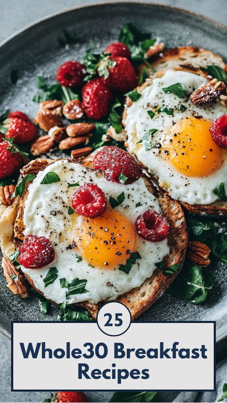 A colorful spread of Whole30 breakfast recipes served on a table. Easy Whole30 Breakfast, Whole Food Recipes Breakfast, Whole Food Breakfast Ideas, Breakfast Whole Foods, Whole 30 Breakfast Recipes, Boiled Egg Breakfast Ideas, Whole30 Breakfast Ideas, Whole Food Breakfast, Hard Boiled Egg Breakfast