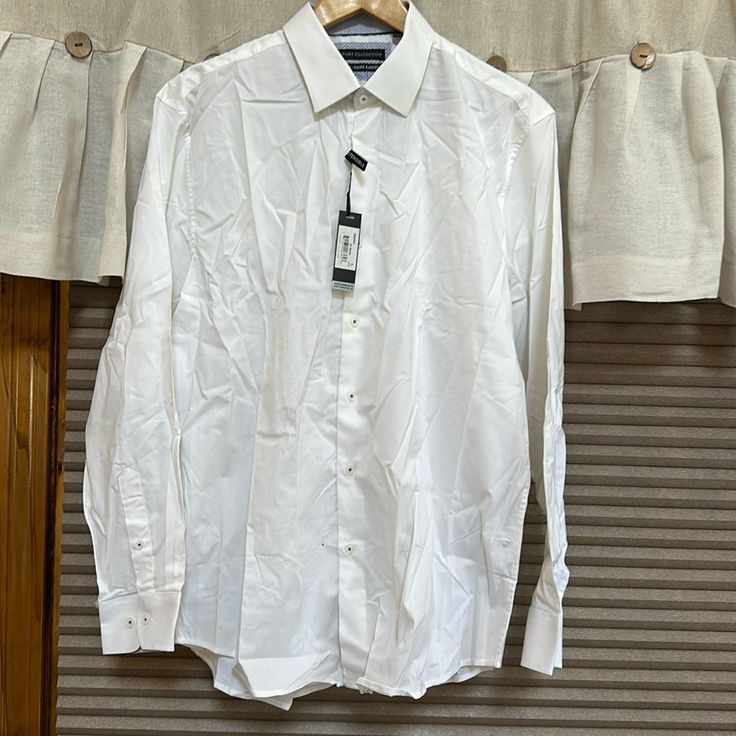 Men’s Dress Shirt Slim Fit Mens Shirt Dress, Dress Shirts, Dress Shirt, Color White, Shirt Dress, Mens Shirts, Slim Fit, Man Shop, White