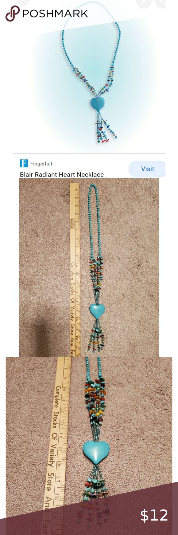 NWOT Blair Heart Necklace Brand new never worn. Blair radiant turquoise heart necklace. Perfect condition Bundle&Save. Smoke Free and Pet Free Home Blair Jewelry Necklaces Blue Bohemian Heart Pendant Jewelry, Bohemian Blue Heart Pendant Jewelry, Blue Heart-shaped Jewelry With Colorful Beads, Adjustable Blue Heart Beaded Necklaces, Adjustable Blue Heart-shaped Beaded Necklaces, Adjustable Blue Heart-shaped Beaded Necklace, Blue Heart Beaded Necklaces, Blue Adjustable Heart-shaped Beaded Necklaces, Blue Bohemian Jewelry With Heart Charm