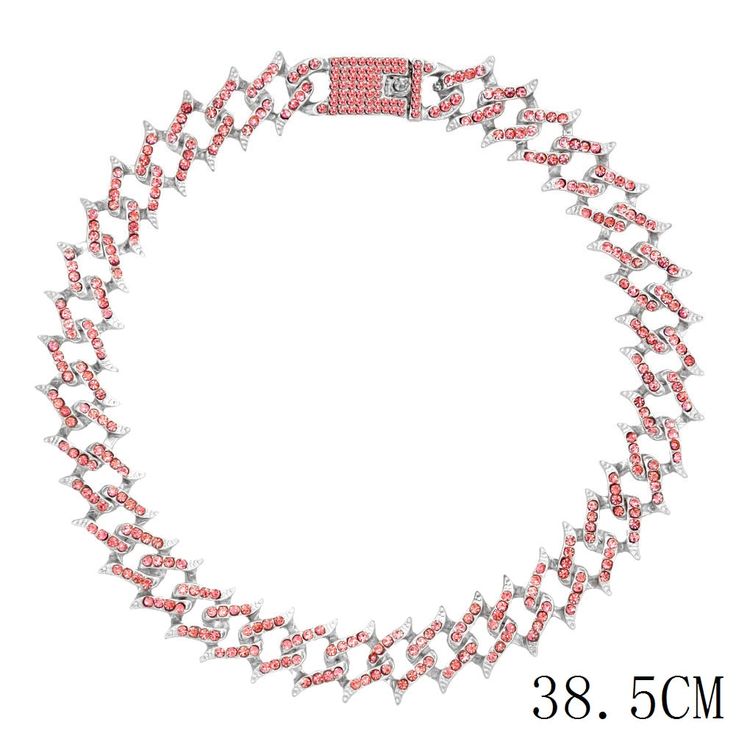 SPECIFICATIONS Style: TRENDY Shape\pattern: Tennis link chain style Pendant Size: same Origin: Mainland China Necklace Type: Chains Necklaces Model Number: necklace choker Metals Type: Zinc alloy Material: CRYSTAL Item Type: Necklaces Gender: Women,unisex Fine or Fashion: Fashion Compatibility: Other Chain Type: Link Chain Brand Name: All Ice On Me Iced out fashion rhinestone tennis choker chain, blinged out rhinestone fashion choker chain