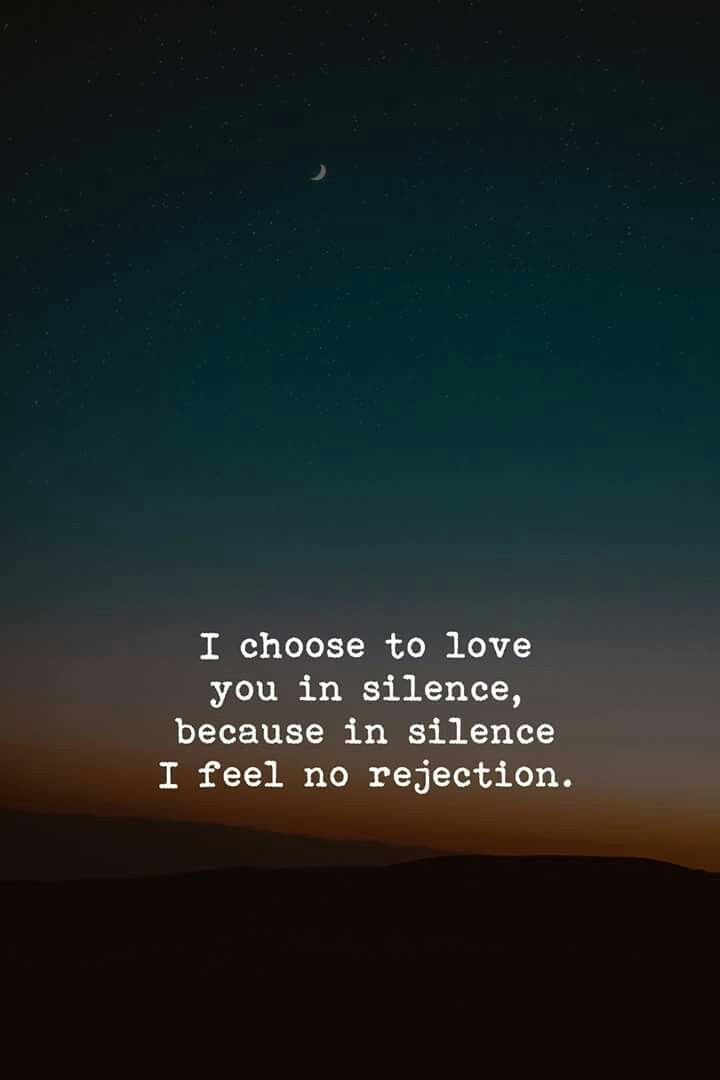 a quote that reads, i choose to love you insilence, because in science i feel no exception