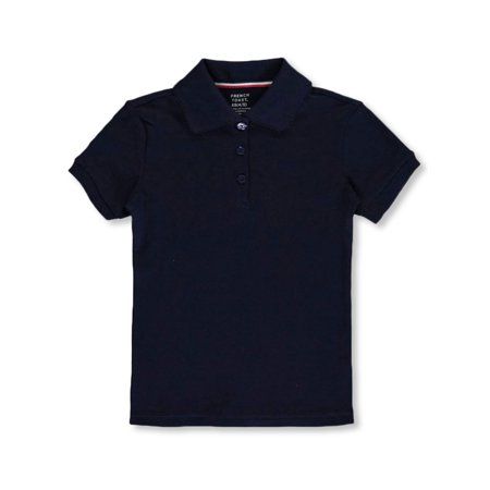 This Short Sleeve Interlock Polo is one of our most popular styles and is a school uniform essential. This feminine fit polo features a picot flat knit collar and 3 cute flower buttons on the placket. Dress it up or dress it down, she'll be able to express her style in the classroom or on the playground. Size: 18 - 24 Months.  Color: Blue.  Gender: female.  Age Group: toddler. Fitted Collared Preppy Polo Shirt, Fitted Preppy Collared Polo Shirt, Preppy Fitted Collared Polo Shirt, Preppy Cotton Polo Shirt For School, Fitted Cotton Polo Shirt For School, Fitted Polo Shirt For School, Fitted Solid Polo Shirt For School, Classic Cotton Polo Shirt For School, Fitted Casual Polo Shirt For School