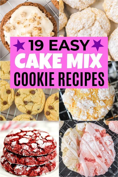 19 easy cake mix cookie recipes