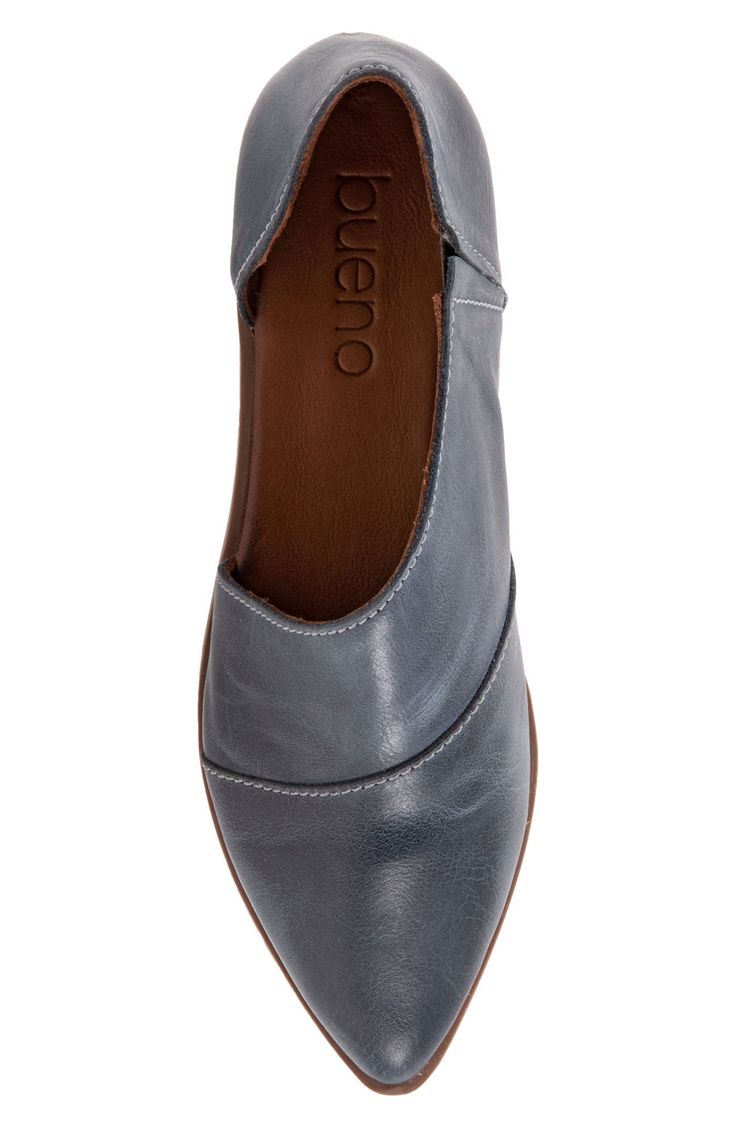 This is a sassy little leather flat with a half d'Orsay features a tailored fit and cushioned insole for all-day comfort. Leather upper and lining/synthetic sole Imported Women's Shoes Leather Flats Women, Clothing Ideas, Leather Flats, Blue Leather, Women's Shoes, Leather Upper, Nordstrom, Size 6, Women Shoes