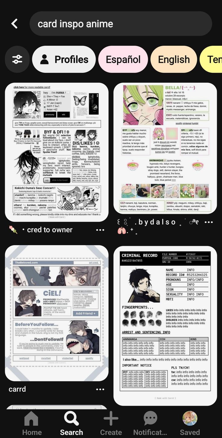 an iphone screen showing different types of text and pictures on the same page, as well as