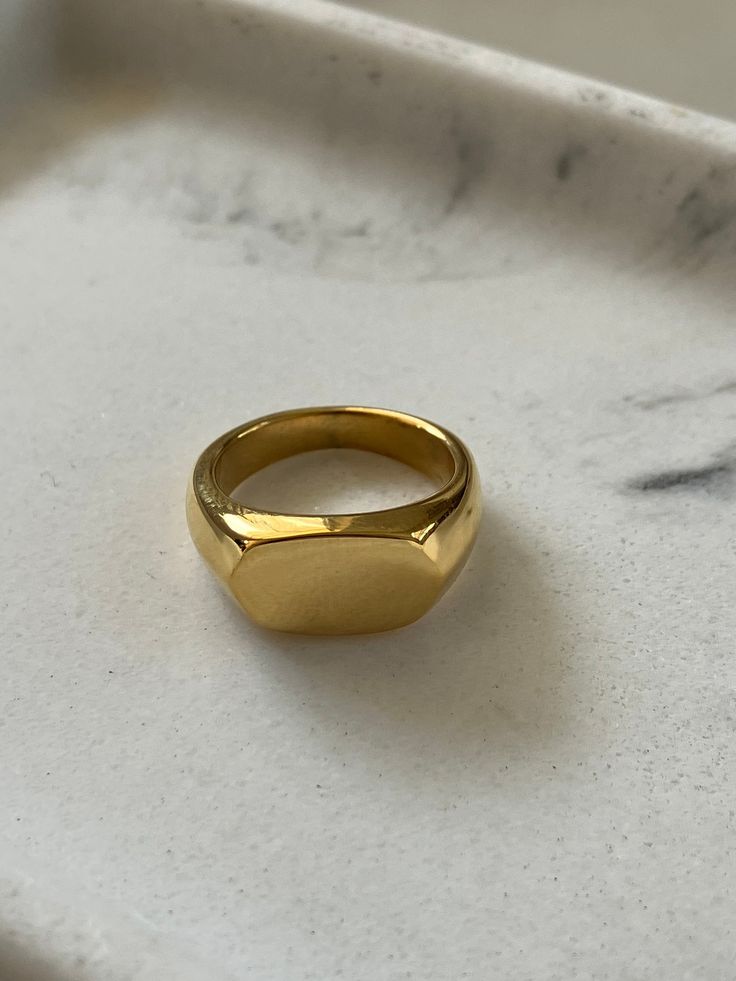 This dainty piece are perfect beauty to enhance the elegance of your fingers. It can be worn as a statement piece or it can be stacked with our other gorgeous pieces. Dainty Stackable Open Signet Ring, Everyday Gold Plated Open Signet Ring, Gold Signet Ring With Thick Band Stackable, Gold Signet Ring Stackable With Thick Band, Gold Thick Band Stackable Signet Ring, Gold Stackable Signet Ring With Thick Band, Gold Minimalist Stackable Engraved Ring, Minimalist Gold Engraved Stackable Ring, Everyday Gold Open Engraved Ring