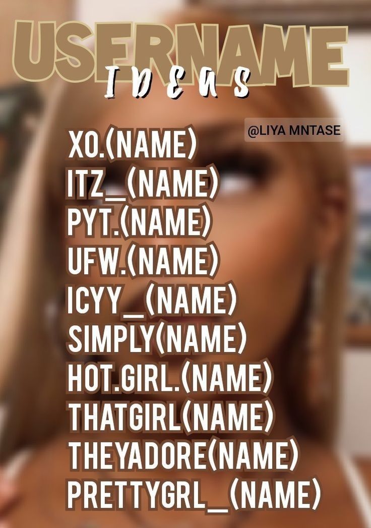 an image of a woman's face with the words username in front of her