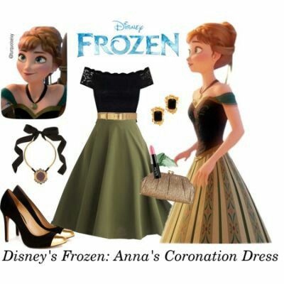 Anna's coronation dress Kostum Disney, Anna Coronation Dress, Disney Character Outfits, Disney Bound Outfits Casual, Disneybound Outfits, Princess Inspired Outfits, Coronation Dress, Disney Dress Up, Disney Clothing