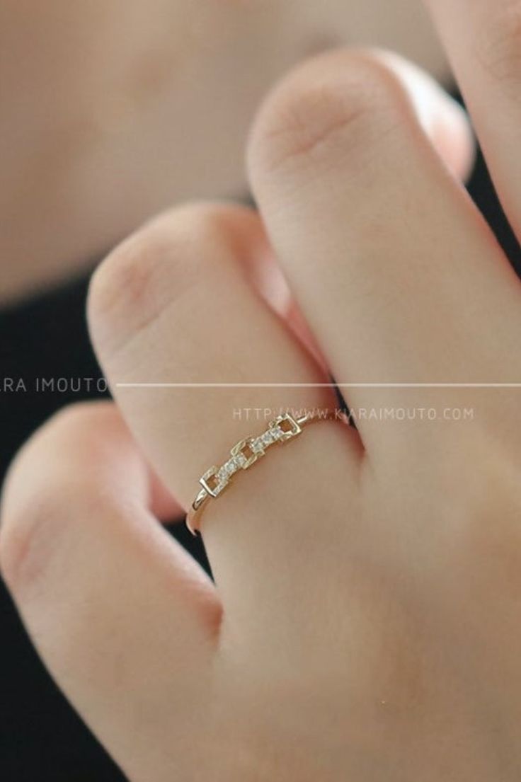 Shopfrom our wide collection of gold rings for men and women #goldrings #goldjewelry #stylishring #weddingjewelry Simple Design Diamond Ring In Fine Jewelry Style, Simple Open Diamond Ring, Minimalist Diamond Jewelry With Ring Detail, Elegant Diamond Open Chain Ring, Simple Diamond Open Ring Jewelry, Simple Design Diamond Open Ring Jewelry, Elegant Diamond Open Ring, Elegant Promise Diamond Ring With Simple Design, Minimalist Round Chain Ring For Promise