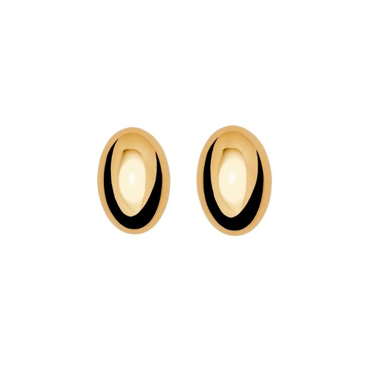 Fastened with a butterfly lock, this earring covers your earlobe in a natural oval silhouette. Designed with an inspiration from antique pieces, this earring is a great addition to every outfit. 18 carat gold plated sterling silver Engraved with LIÉ STUDIO Total length of earring is 25 mm Sold as a pair, with a total weight of 8 g Modern Oval Clip-on Earrings For Gift, Luxury Oval Earrings With Polished Finish, Tarnish Resistant Sterling Silver Oval Earrings, Luxury Gold Oval Clip-on Earrings, Modern Oval Clip-on Earrings Gift, Timeless Oval Tarnish Resistant Earrings, Yellow Gold Oval Clip-on Earrings With Polished Finish, Elegant Oval Earrings With Polished Finish, Timeless Oval Tarnish-resistant Earrings