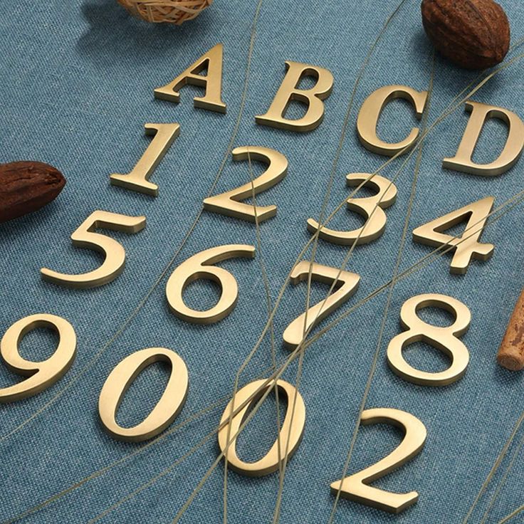 the letters and numbers are made out of wood