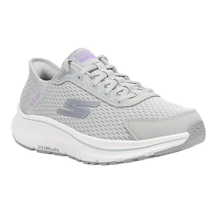 Start your workout routine with Skechers GO RUN Consistent. This lace-up running and training design features smooth leather and mesh upper, responsive ULTRA LIGHT cushioning, and a cushioned Skechers Air-Cooled Goga Mat insole..Smooth athletic leather upper with breathable mesh.Parametric midsole construction for support and stability.Lightweight, responsive ULTRA LIGHT midsole cushioning.Skechers GO RUN logo detail.SKU: 128615-GYLV.Color: Grey, Purple.Feature: Comfort Technology, Lightweight.Material: Leather, Mesh.Sport: Running.Style: Lace Up Lace-up Walking Shoes With Air Cushioning For Light Exercise, Functional Lace-up Sneakers With Arch Support, Ortholite Insole Lace-up Running Shoes, Lace-up Running Shoes With Ortholite Insole For Jogging, Breathable Mesh Lace-up Walking Shoes For Sports, Sporty Lace-up Running Shoes With Arch Support, Athletic Fit Mesh Lace-up Walking Shoes, Sporty Running Shoes With Ortholite Insole For Jogging, Athletic Fit Lace-up Walking Shoes With Ortholite Insole