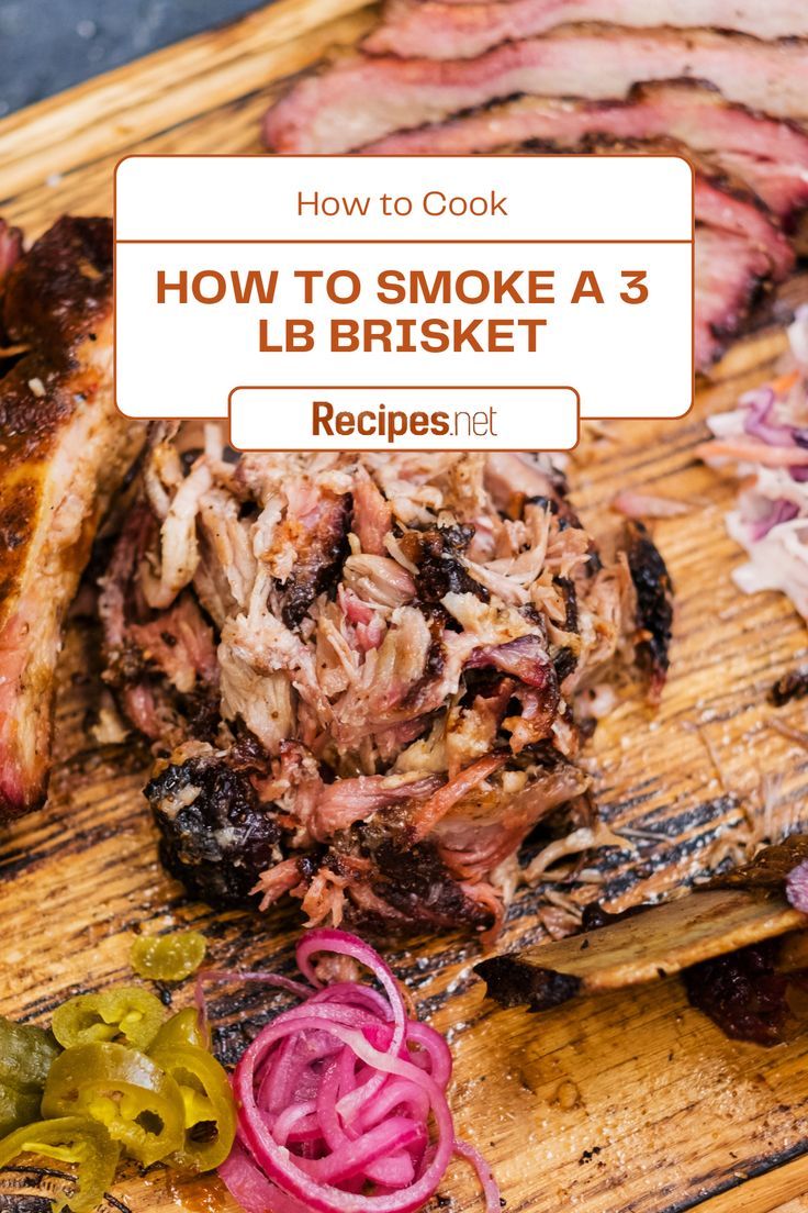 Craving some smoky, tender brisket? Look no further! This guide shows you how to smoke a 3 lb brisket that's packed with flavor. Perfect for weekend cookouts or any special occasion, this recipe is fun and easy to follow. Your friends and family will be blown away by your BBQ skills. Get the recipe now and enjoy the best brisket you've ever made! Head to Recipes.net for more cooking tips and tricks for beef brisket recipes smoked. Bradley Smoker Brisket Recipes, Brisket Smoked On A Pellet Smoker, 3lb Brisket Smoked, Brisket On The Smoker, Smoked Brisket Seasoning, Brisket Recipes Smoked Oven, Small Brisket Smoked, Smoked Brisket Point, Brisket Recipes Smoked Pellet