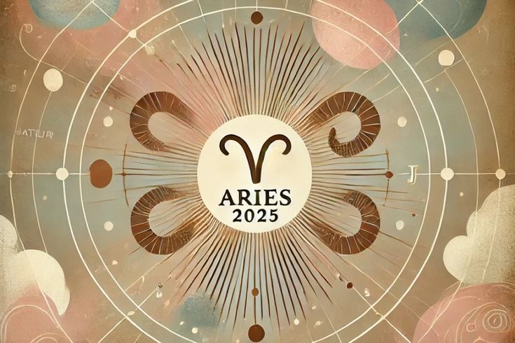 the zodiac sign aries is surrounded by circles