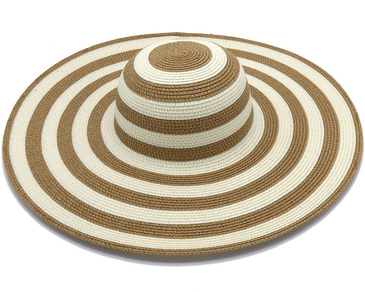 Giant Sunhat 6 Inch Brim Hat Striped Sunhat Wide Sunhat Summer Strawhat Black White Striped Hat 6 inch brim straw hat. Has a wire on the brim edge, so that it never droops. Off-white and black strips of artificial straw sewn into a stripe pattern. Also available in Off-white and Caramel Easy-going everyday summer style! Beach Cap Hat Woven, Woven Cap For Beach, Beach Woven Cap, White Cap Straw Hat For Vacation, Beige Cap Straw Hat For Vacation, Striped Wide Brim Straw Sun Hat, Straw Cap Hat For Beach, Striped Brimmed Straw Hat, White Straw Cap For Vacation