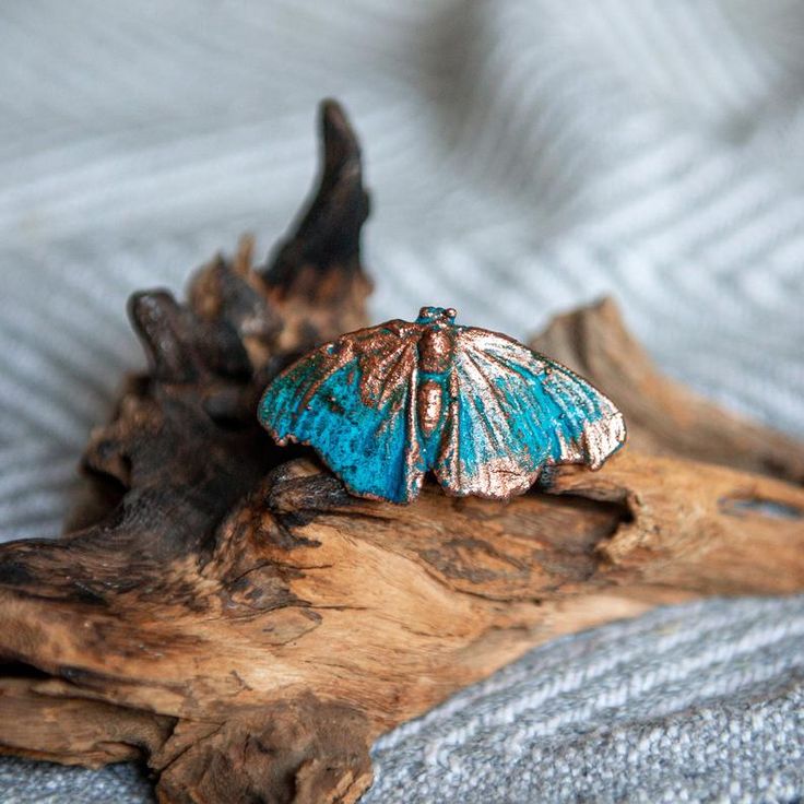 Copper jewelry butterfly ring gift to a woman Jewelry | Etsy Handmade Vintage Butterfly Ring For Gift, Vintage Handmade Butterfly Ring Gift, Handmade Vintage Butterfly Ring Gift, Unique Handmade Butterfly Ring, Bohemian Butterfly Ring As A Gift, Bohemian Butterfly Ring As Gift, Bohemian Butterfly Ring For Gift, Jewelry Butterfly, Seahorse Pendant