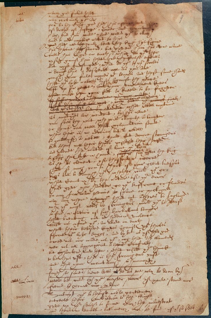 an old manuscript with writing on it