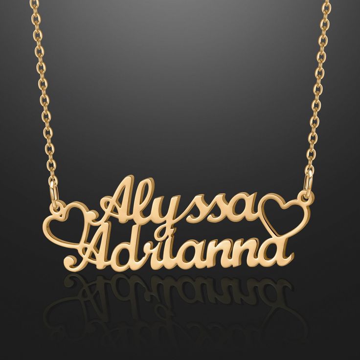 Double Name Necklace | Dorado Fashion