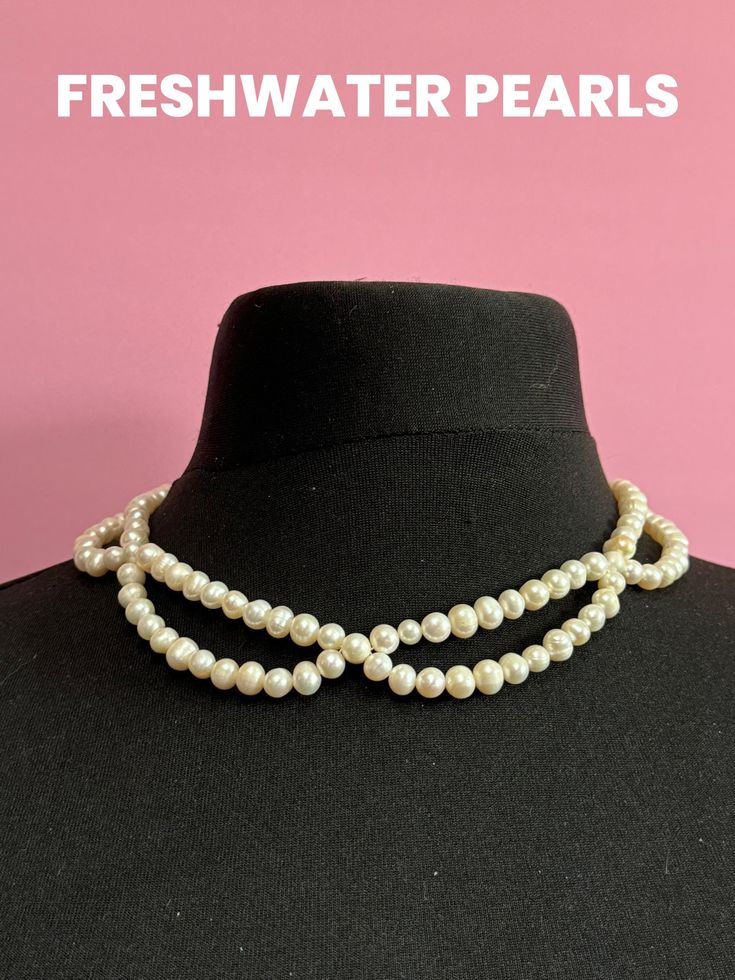 Vintage cream genuine freshwater pearl choker necklace 48cm Elegant Adjustable Choker Necklace, Vintage Akoya Pearl Drop Necklace, Vintage Single Strand Akoya Pearl Jewelry, Classic Pearl Pendant Choker, Formal Pearl Choker Necklace, Classic Pearl Pendant Choker Jewelry, Elegant Cream Necklaces With Pearl Charm, Elegant Cream Necklace With Pearl Charm, Adjustable Pearl Chain Necklace For Formal Occasions