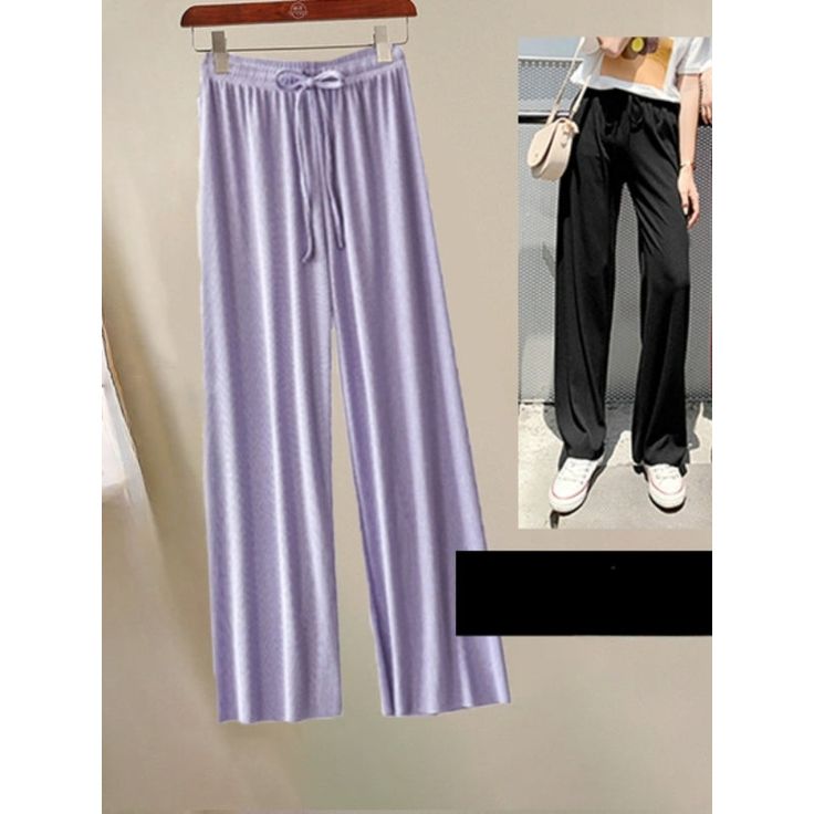 Stay cool and stylish this summer with our Women's Ice Silk Ankle Length Casual Summer Pants. These pants are perfect for the modern woman who wants to stay comfortable while looking great. The straight pant style and solid pattern keep it simple and versatile, while the high waist provides both comfort and coverage. The drawstring closure allows you to adjust the fit to your liking, and the loose fit makes them perfect for those hot summer days. The ankle length provides a modern touch, making Casual Summer Pants, Warm Pants, Formal Pants, Mens Dress Pants, Summer Pants, Pant Style, Women Pants Casual, Keep It Simple, Straight Pants