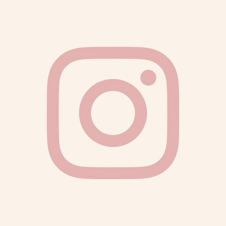 a pink instagram icon on a white background