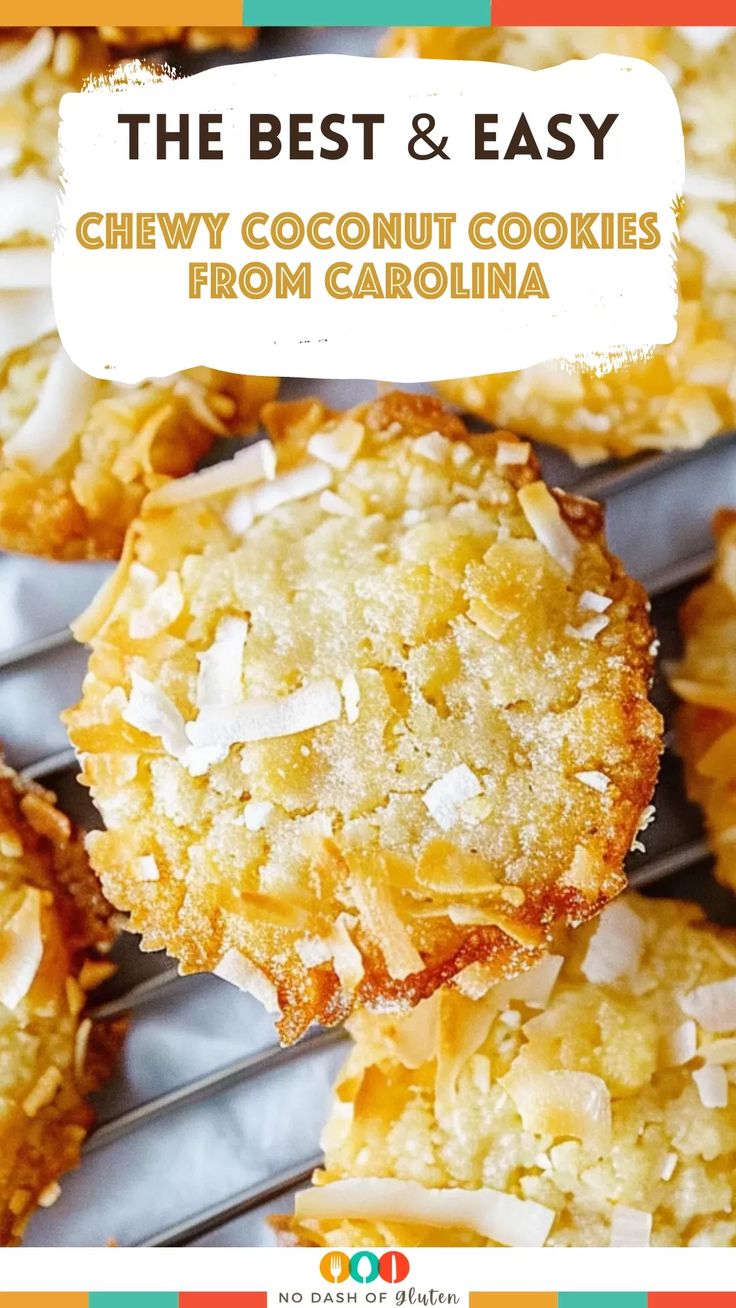 the best and easy chewy coconut cookies from carolina