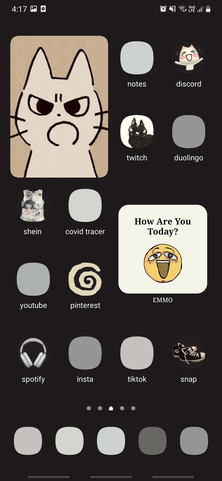 an iphone screen with various stickers on it and the text, how are you today?