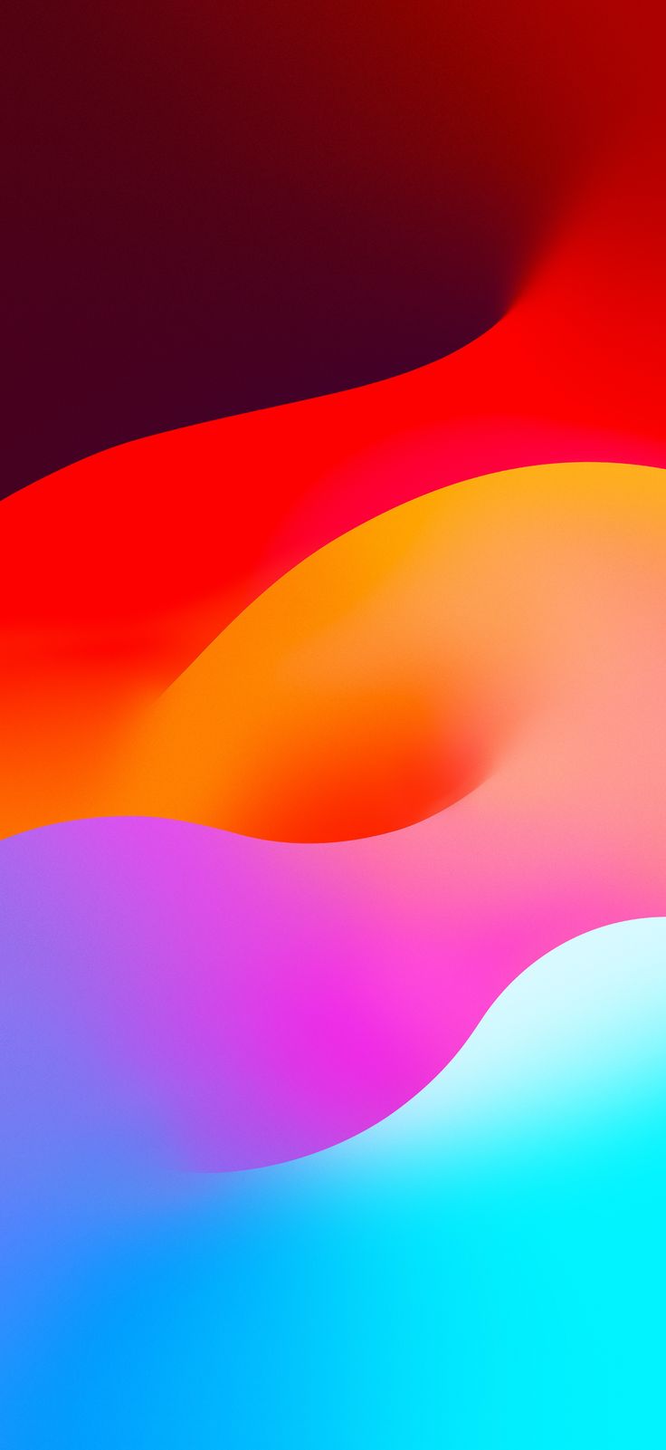 an abstract background with multicolored waves in the foreground and on the back ground