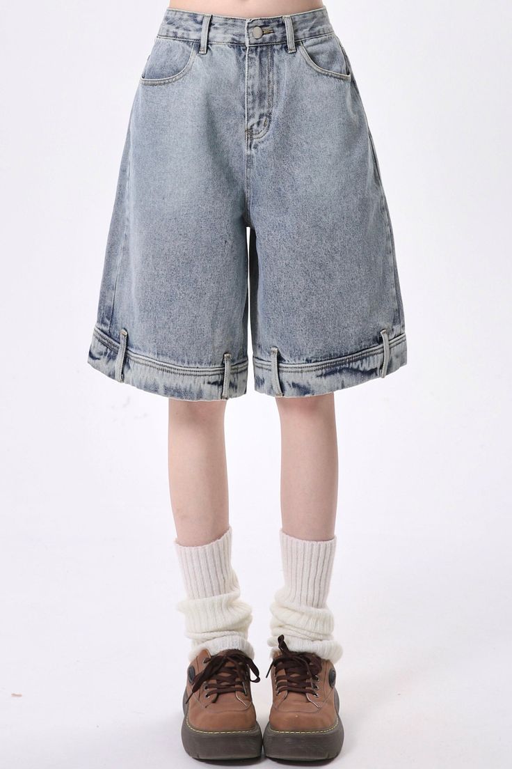 ❤︎ Loose casual hip hop denim shorts❤︎ Casual Jeans With Built-in Shorts For Streetwear, Hip Hop High Rise Denim Bottoms, Hip Hop High Rise Bottoms For Spring, High-waisted Shorts For Spring Streetwear, Trendy Baggy Bottoms With Built-in Shorts, Hip Hop Spring Shorts, Casual Jean Shorts For Streetwear, Casual Baggy Shorts With Built-in Shorts, High Rise Bottoms With Built-in Shorts For Streetwear