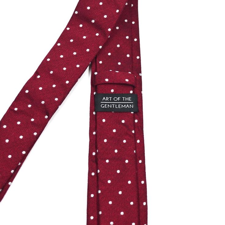 Handmade with 100% imported cotton fabric. Perfect for work, weddings or a night out on the town. This Polka Dot Crimson Tie will make you feel like the gentleman you aspire to be or accentuate the gentleman you already are. You’ll look good, feel good and do good things in this tie. Makes the perfect gift for a fellow gentleman or for that man in your life by making them look good and feel good. We guarantee your satisfaction with our free refund policy.* Goes Good With: Black, Grey, BlueMateri Cotton Ties For Black Tie Events In Summer, Cotton Ties For Black Tie Occasions In Summer, White Cotton Suit And Tie Accessories For Formal Occasions, Elegant Cotton Suit And Tie Accessories For Wedding, Fitted Cotton Ties For Wedding, Summer Formal Cotton Suit Accessories, Formal Cotton Suit And Tie Accessories For Summer, Fitted Cotton Tie, Fitted Cotton Suit And Tie Accessories