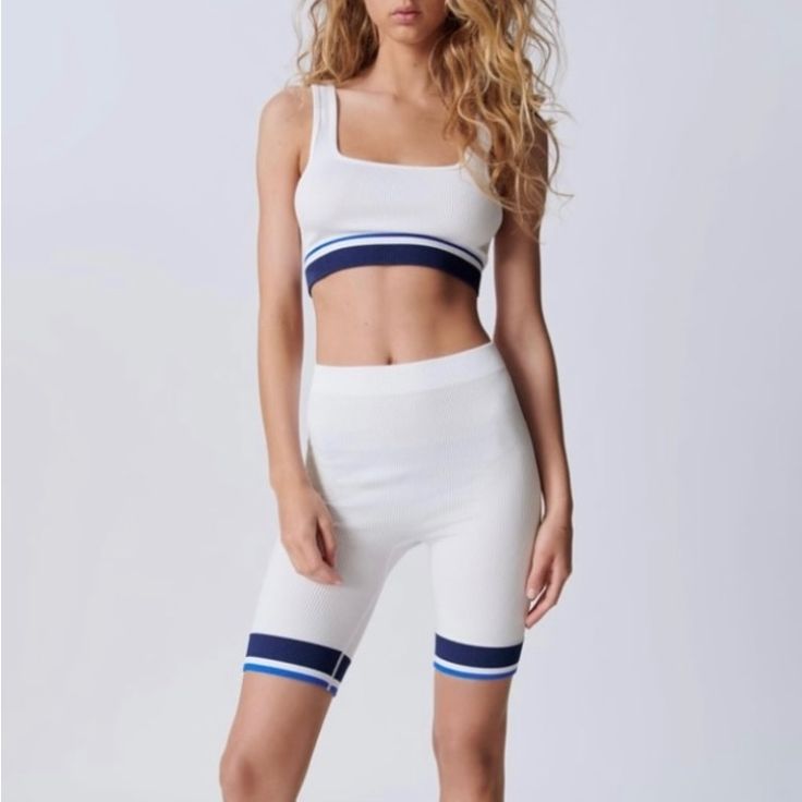 Zara Seamless Bike Shorts. Limitless Contour Collection. Size Xs / S. New With Tags. Sporty Seamless Biker Shorts For Spring, Blue Seamless Shorts For Summer, Seamless Biker Shorts For Summer Workout, Trendy White Short Activewear, Seamless Summer Biker Shorts, Mid-thigh Length, Summer Mid-thigh Seamless Biker Shorts, White Sporty Mid-thigh Biker Shorts, Seamless Mid-thigh Biker Shorts For Summer, White Mid-thigh Athleisure Shorts