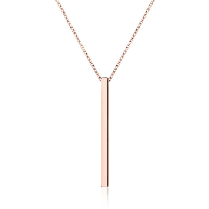 PRICES MAY VARY. 🧡【 Minimalist Bar Necklace 】 Simple vertical bar pendant necklace great for everyday wear or for special occasions. These trendy silver bar necklaces for women are perfect for layering or wearing alone, as a dainty jewelry touch. 🔶【 Pure Sterling Silver Necklace 】 This womens minimalist necklace is made of hypoallergenic rose gold plated sterling silver, passed strict skin test grants allergy free, nickel-free, these silver bar necklaces are safe for sensitive skin. 🧡【 Dimens Silver Y Necklace, Bar Necklaces, Minimalist Bar, Bar Pendant Necklace, Silver Bar Necklace, Vertical Bar, Y Necklace, Silver Bar, Necklace Simple