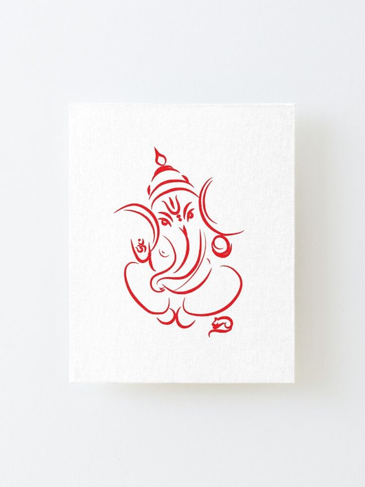 an elephant with a hat on its head is drawn in red ink and sits against a white background