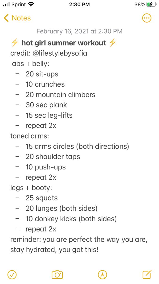 an iphone screenshot showing the workout schedule for women and how to use it on her phone