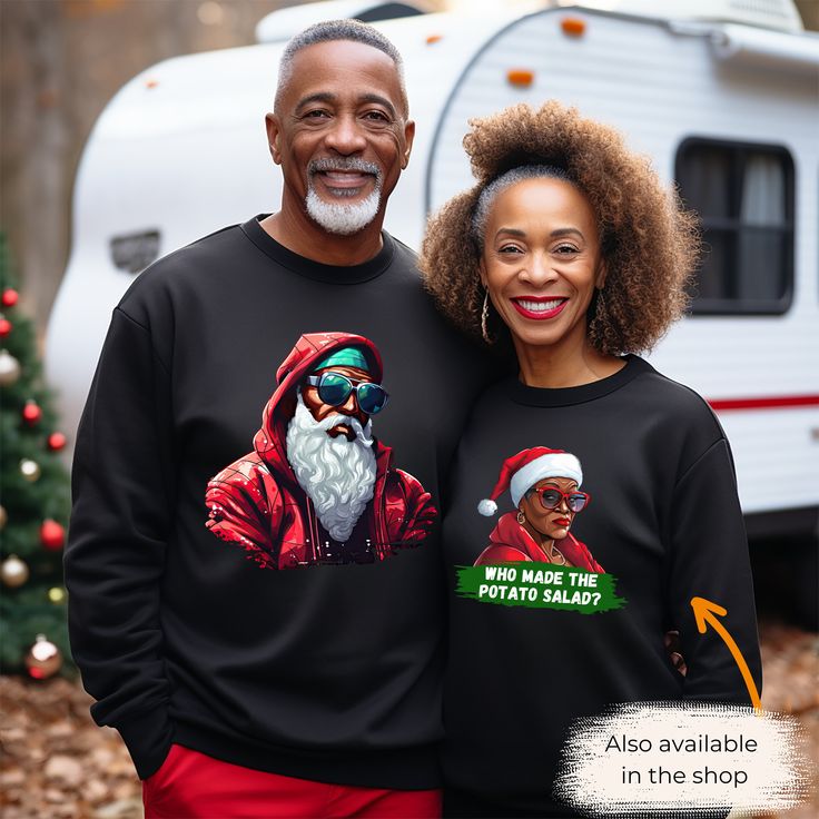 The magic of the holiday season is brought to life in a unique and heartwarming way with our 'Soul Santa' Christmas Sweatshirt. This cozy and stylish sweatshirt celebrates the spirit of giving and the joy of the season with a dash of representation. Here's why this sweatshirt is a must-have for your holiday wardrobe: 🎁 Premium Comfort: Our unisex heavy blend crewneck sweatshirt is the epitome of comfort, making it suitable for any situation. Crafted from a medium-heavy fabric blend of 50% cotto Sweat Noir, Santa Sweatshirt, Black Santa, Holiday Wardrobe, Santa Christmas, Christmas Sweatshirts, Heavy Fabric, Cut And Style, Piece Of Clothing