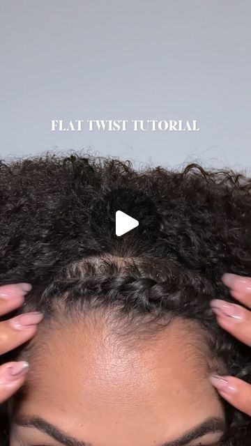 Amina | Natural Hair & Beauty on Instagram: "Hope this catches you on #washday! Flat twisting is a skill I somehow lost after years of not doing them, but here we are relearning! When’s the last time you tried #flattwists? STYLING TIPS: - For a tighter, neater twist, dry off your flat twist section(s) as much as possible before applying product. - Using your nail or finger to drag down a new section of hair to twist up keeps the process smooth & neat. If there’s not the feeling of *flow* try adjusting your hand position & don’t be afraid to start over. Drop any other tips in the comments, I’m still learning too 🫶🏽 #flattwist #curlyhairtutorial #flattwiststyles #naturalhairloves" Flat Twist In Front Curls In Back, Flat Twist On Short Natural Hair, Flat Twist Styles On Natural Hair, Natural Hair Flat Twist Styles Short, Natural Hairstyles For Black Women Twist, How To Flat Twist Natural Hair, Twist Out Styles Natural Hair, Flat Twist Hairstyles Updo, Flat Twist Hairstyles Natural Hair