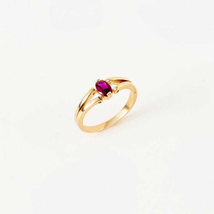 This exquisite ring embodies the fiery passion and prosperity associated with July birthdays. Crafted in luxurious 14K gold, it features a vibrant ruby birthstone, symbolizing love, vitality, and abundance. Custom-designed for personalized elegance, this ring offers a timeless expression of love and devotion. The rich red hue of the ruby exudes warmth and passion, making it an ideal gift for her to celebrate July birthdays or any special occasion. As a symbol of both passion and prosperity, this ring serves as a cherished piece of jewelry, radiating beauty and meaning. Whether it's to mark a milestone or simply to convey heartfelt sentiments, it's the perfect gift to express love and appreciation to someone special. D E T A I L S❤️ - Our jewelry are ready for you in stock, and also we can Gold Birthstone Ring With Center Stone For Promise, Classic Ruby Birthstone Ring For Promise, Elegant Hallmarked Ruby Birthstone Ring, Elegant Gold Signet Ring With Birthstone, Promise Ruby Ring With Birthstone, Ruby Ring With Round Band For Promise, Birthstone Promise Ring With Gold Center Stone, Gold Birthstone Promise Ring With Center Stone, Heirloom Ruby Ring Birthstone Gift